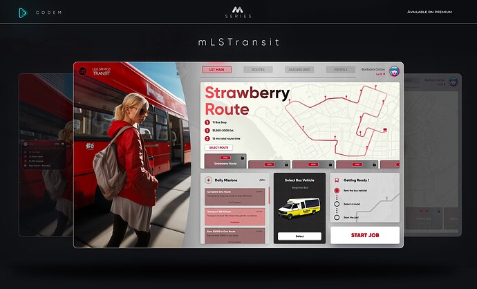 CodeM mLSTransit ( Advanced Bus Job ) ESX QB thumbnail 2