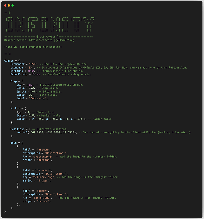 [ESX/QB] Infinity - Job Choice - FiveM Releases - Cfx Forum