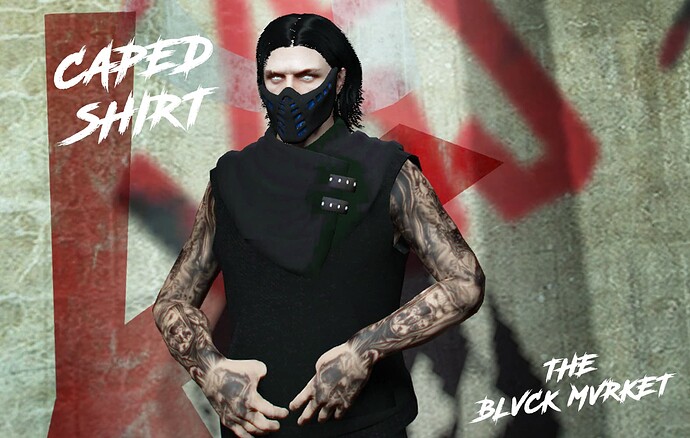 [CLOTHING] Caped Shirt for MP Male Thumbnail