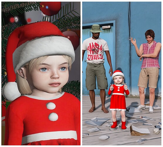 mk61_02 - CHILD GTA 5 BABY MOD PED LITTLE GIRL PINI4A