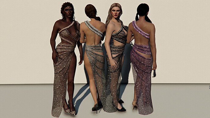 [PAID] Gorgonized Decollete Dress (NWDRESS013) mp Female thumbnail 2