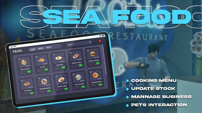 [Release] [ESX]/[QB] Sea-Food Cafe Job Ownable Restaurant Thumbnail