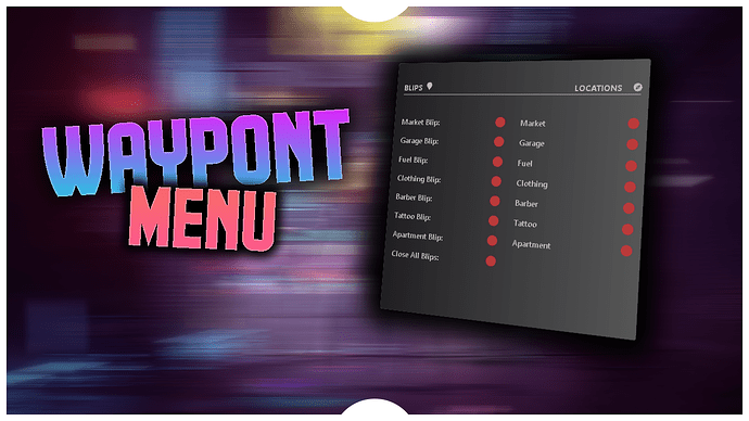 STANDALONE - Waypoint Blip Menu Thumbnail