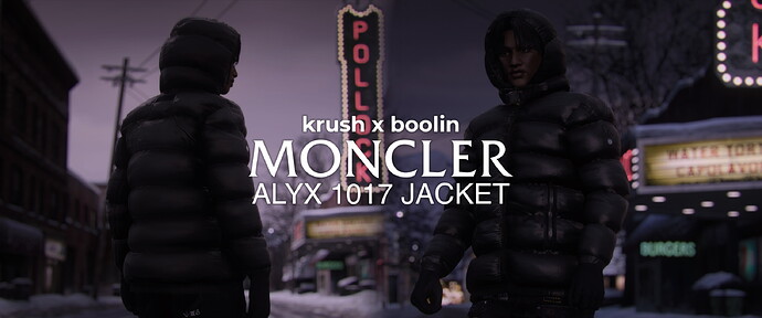 [PAID] Moncler x ALYX Jacket by Krush & Boolin [ADDON] Thumbnail