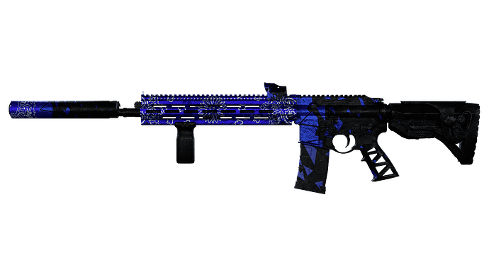 HK516V2 Blue Gang [add-on] [weapon] [full attachments] thumbnail 4