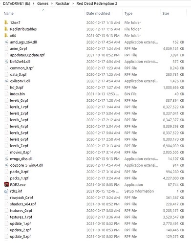 rdr2 folder