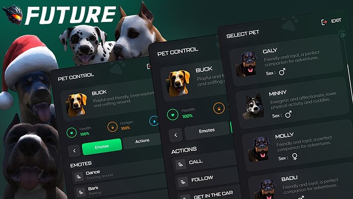 [PAID] [STANDALONE, QB, ESX] Pets System Thumbnail