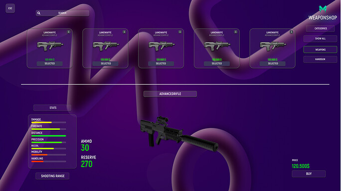 [ESX] [PAID] MALICE WEAPONSHOP with UI thumbnail 2