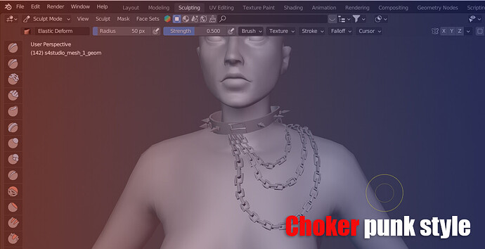 Choker punk style Thumbnail