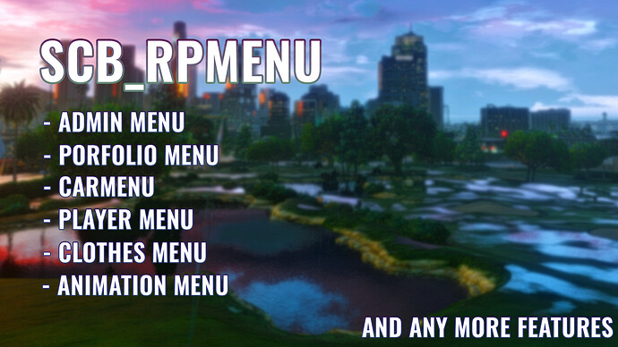 [ESX] scb_rpmenu - facilitates all works [PLAYER MENU, ADMIN MENU] - UPDATED 24.5.2021 Thumbnail