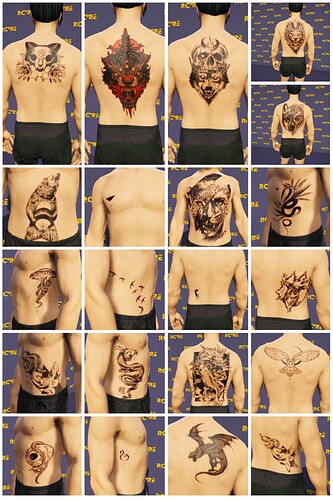 [ADDON] Animals Tattoo Pack - RCore Tattoo thumbnail 3