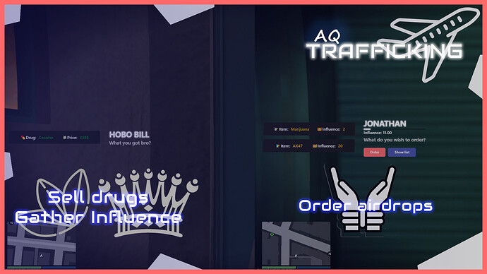 🛬[ESX] AQ-Trafficking, gain influence, order goods, conquer airdrops. Thumbnail