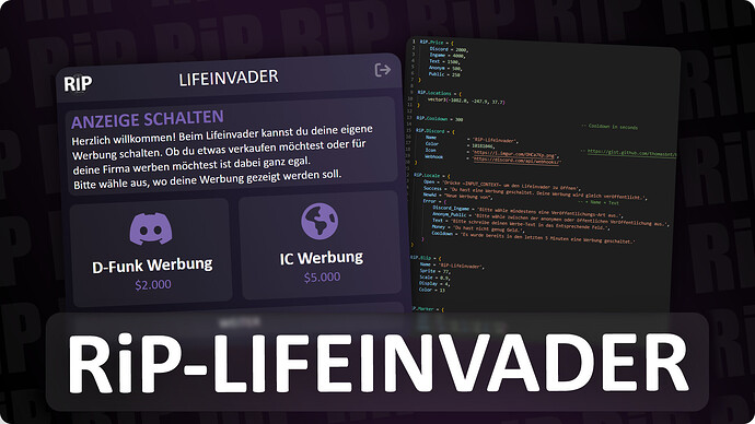 [ESX][PAID] RiP-Lifeinvader Thumbnail