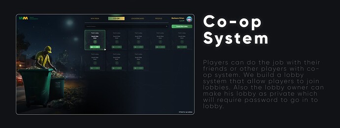 CodeM mGarbagejob (Advanced Co-Op or Single Job System) ESX QB thumbnail 5