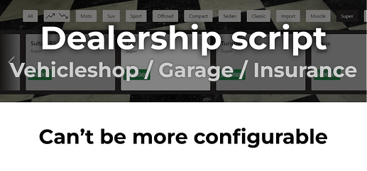 [PAID][ESX + convertible] Dealership (Vehicleshop, Garage, Insurance) with NUI Thumbnail