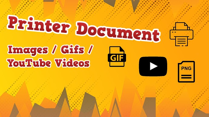 [QB Currently] Printer Document and YouTube Tablet Thumbnail