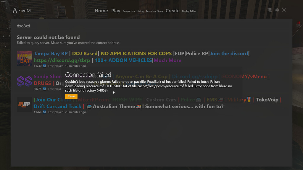 Couldn't load resource gbmm - FiveM Client Support - Cfx Forum