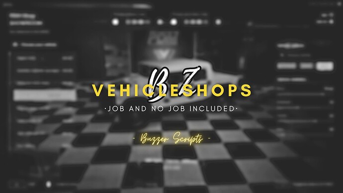 [RELEASE][PAID][QBCORE] Buzzer-vehicleShop (No Job & Job Are Included) Thumbnail