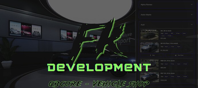 FK-Vehicleshop Advanced vehicleshop [QBCore] [ESX] [Custom] [Paid] Thumbnail