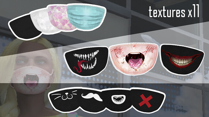 Mask textures x11 Thumbnail