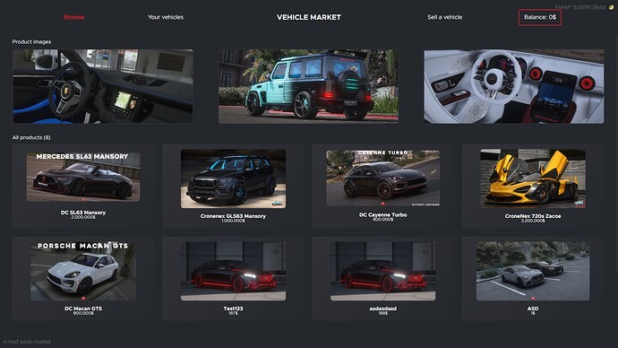 [PAID] [ESX] Vehiclemarket | MK-Services thumbnail 2