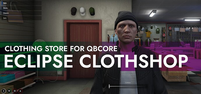 [QBCore] [PAID] Eclipse QBCore Clothshop Thumbnail