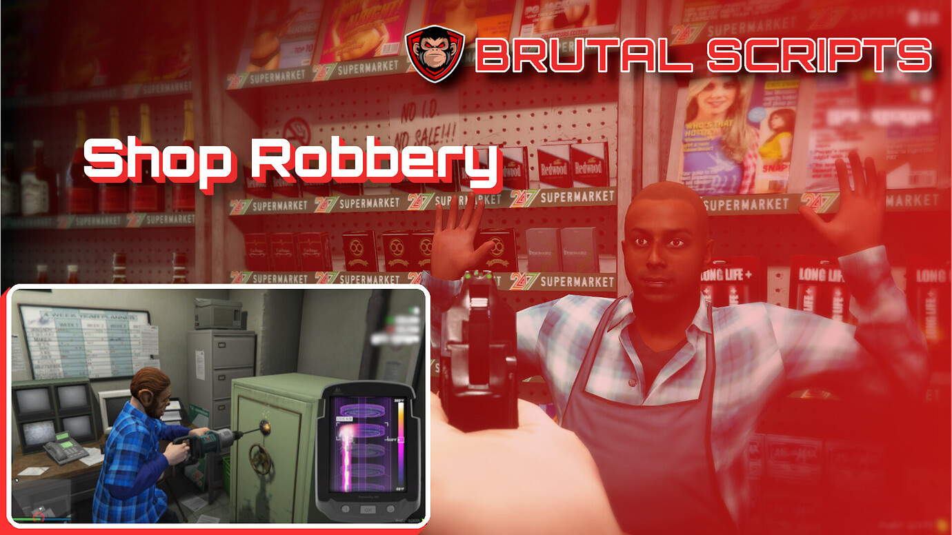 Shop Robbery [ESX & QB] Brutal Scripts - FiveM Releases - Cfx Forum