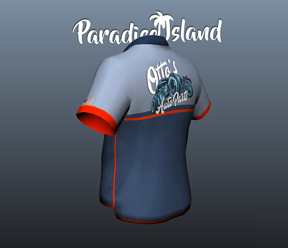 Otto´s Auto Parts Vintage Shirt (Male) thumbnail 3