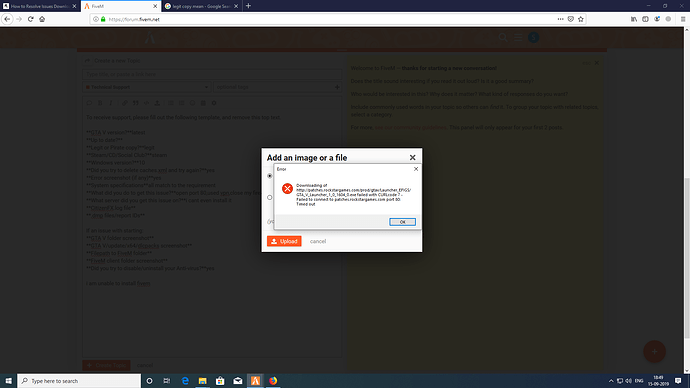 Error related patch - FiveM Client Support - Cfx Forum