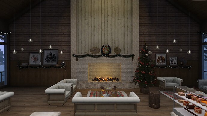[PAID] [MLO] [XMAS] Cozy Forest Mountains Coffee Shop (Paleto Bay Winter Coffe Shop) Five M - MLO thumbnail 11