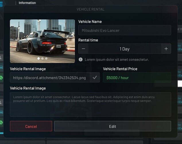 [%50 DISCOUNT] Advanced Player-To-Player Car Rental [ESX / QB] [PAİD] thumbnail 6