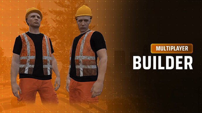 Multiplayer Builder Job [QBCore & ESX & vRP & STANDALONE] [CUSTOM PROPS] Thumbnail