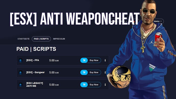 [esx] anti weaponcheat Thumbnail