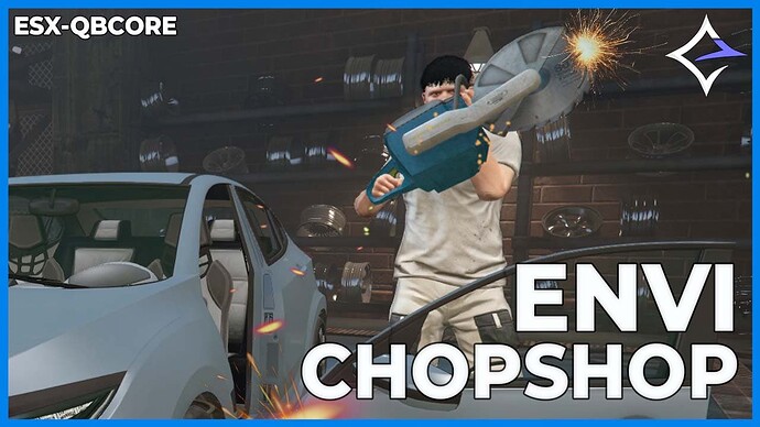 [PAID] [ESX/QB-CORE] Envi-ChopShop - An Advanced ChopShop using tools! Thumbnail