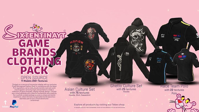 Game Brands Clothing pack