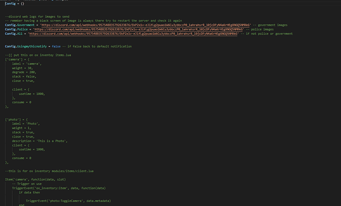 Rkl photo script as item(take camera stored and view ingame) Thumbnail