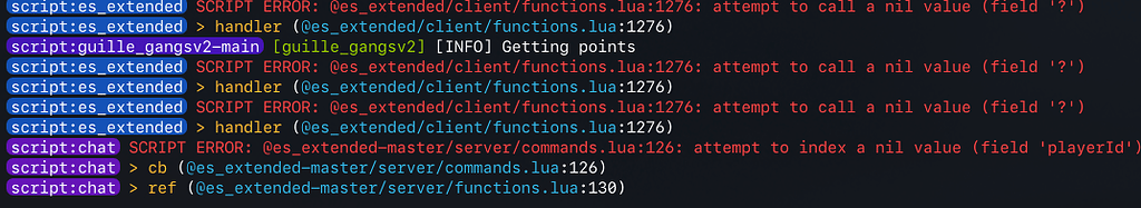 Hello i have a problem with es_extended - ES/ESX - Cfx Forum
