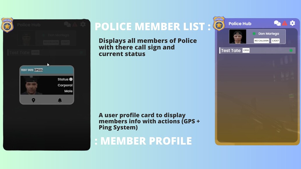 Police Hub | Group Chat | Callsigns | Status - FiveM Releases - Cfx Forum