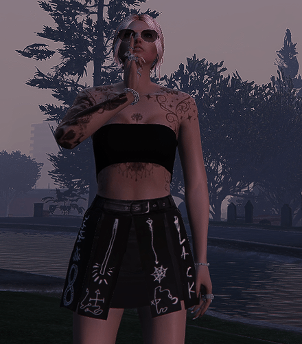 [Paid] [Clothes] Edgy Skirt Thumbnail