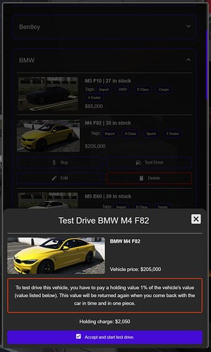 FK-Vehicleshop Advanced vehicleshop [QBCore] [ESX] [Custom] [Paid] thumbnail 3