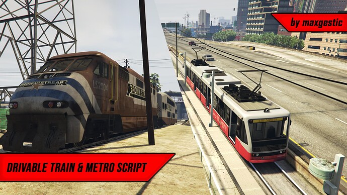 [Standalone/ESX/QB] Train & Metro System (Driving & Passenger) Thumbnail