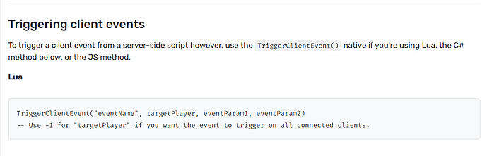 Need help with trigger client event - Discussion - Cfx Forum