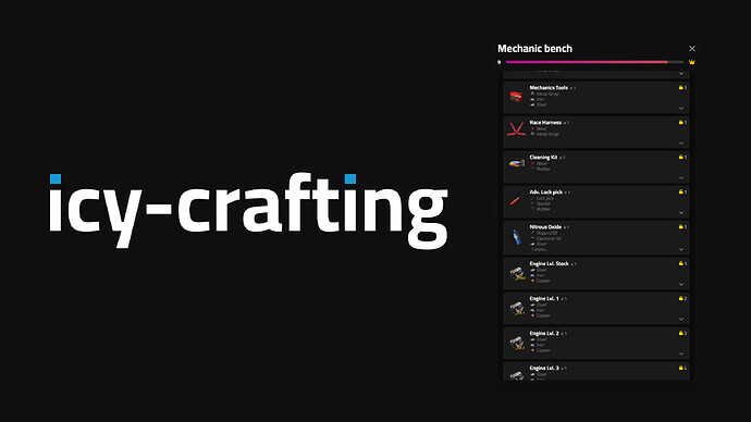 [RELEASE] [PAID] [QBCore] Icy Crafting 1.0.2 Thumbnail