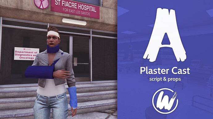 [PAID][ESX] Plaster cast - Script & props Thumbnail