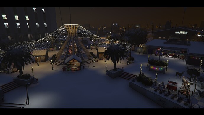 [PAID] Christmas Davis Square - Map & MLO For FiveM thumbnail 2