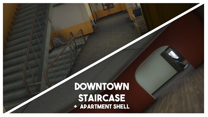 [MLO] Downtown staircase + apartment shell | FiveM MLO Thumbnail