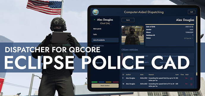 [QBCore] [PAID] QBCore Eclipse Police CAD Thumbnail