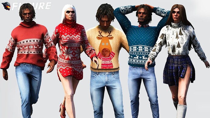 [PAID] FUTURE Christmas Clothes Pack [6 YDD/ 74 TEXTURES] Thumbnail