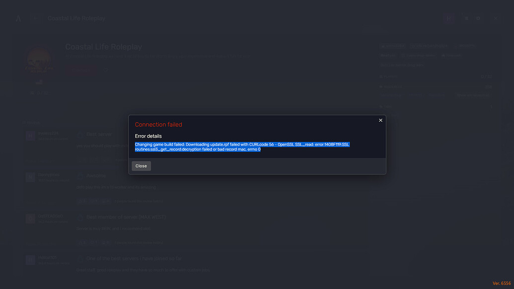 **I cant join a server** - FiveM Client Support - Cfx.re Community