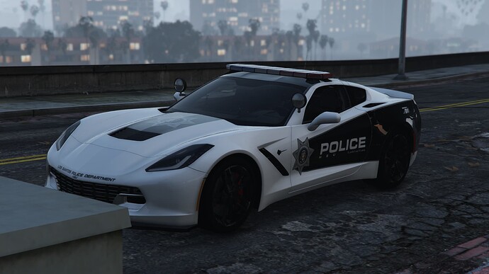 CORVET C7Z06 Police Unit